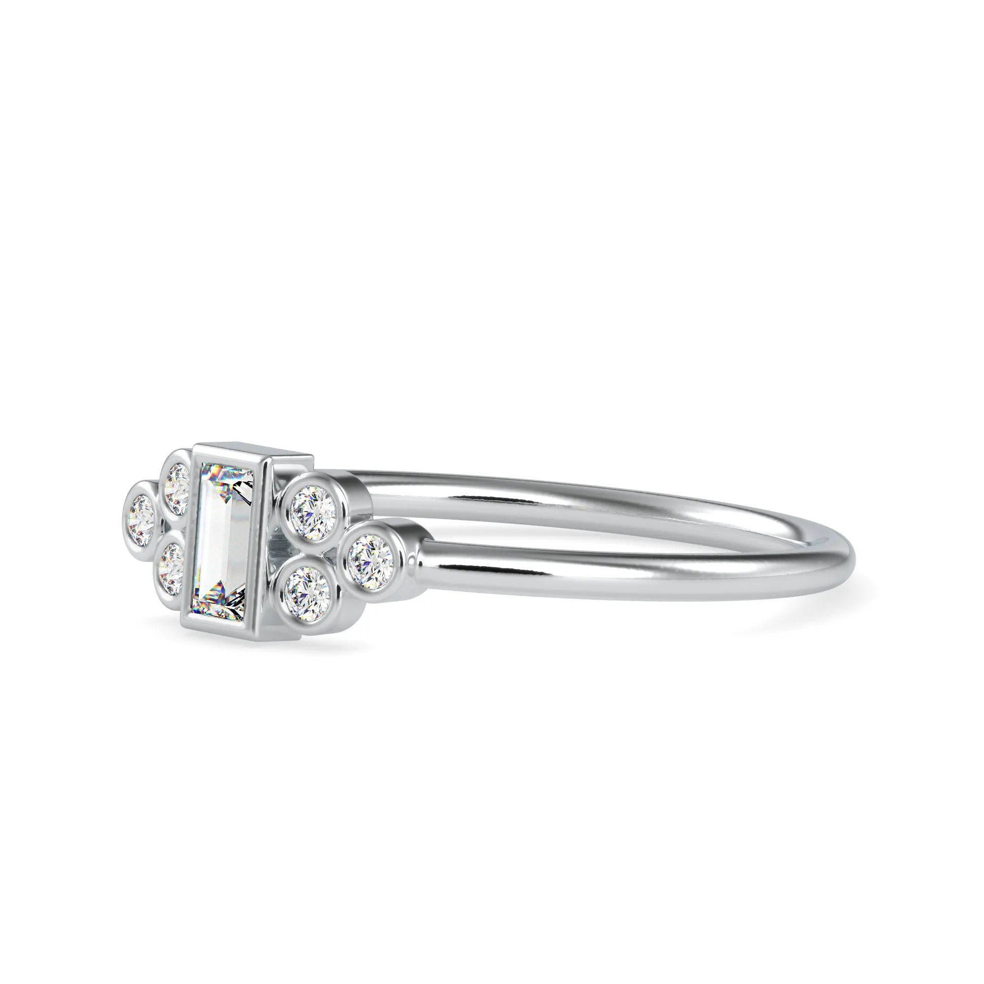 0.20cts. Solitaire Platinum Diamond Engagement Ring JL PT 0678