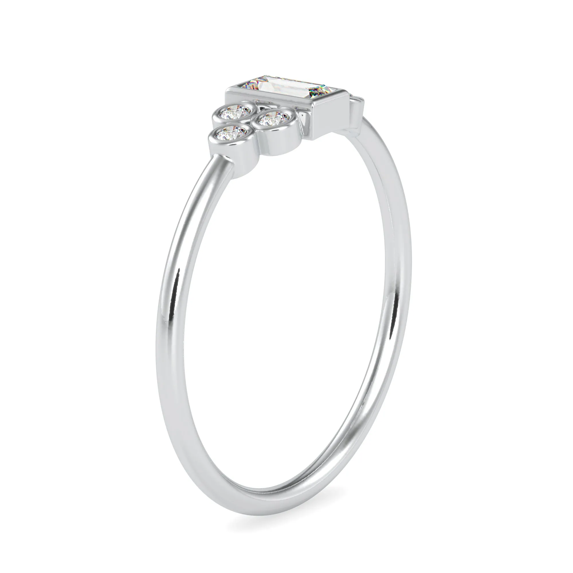 0.20cts. Solitaire Platinum Diamond Engagement Ring JL PT 0678
