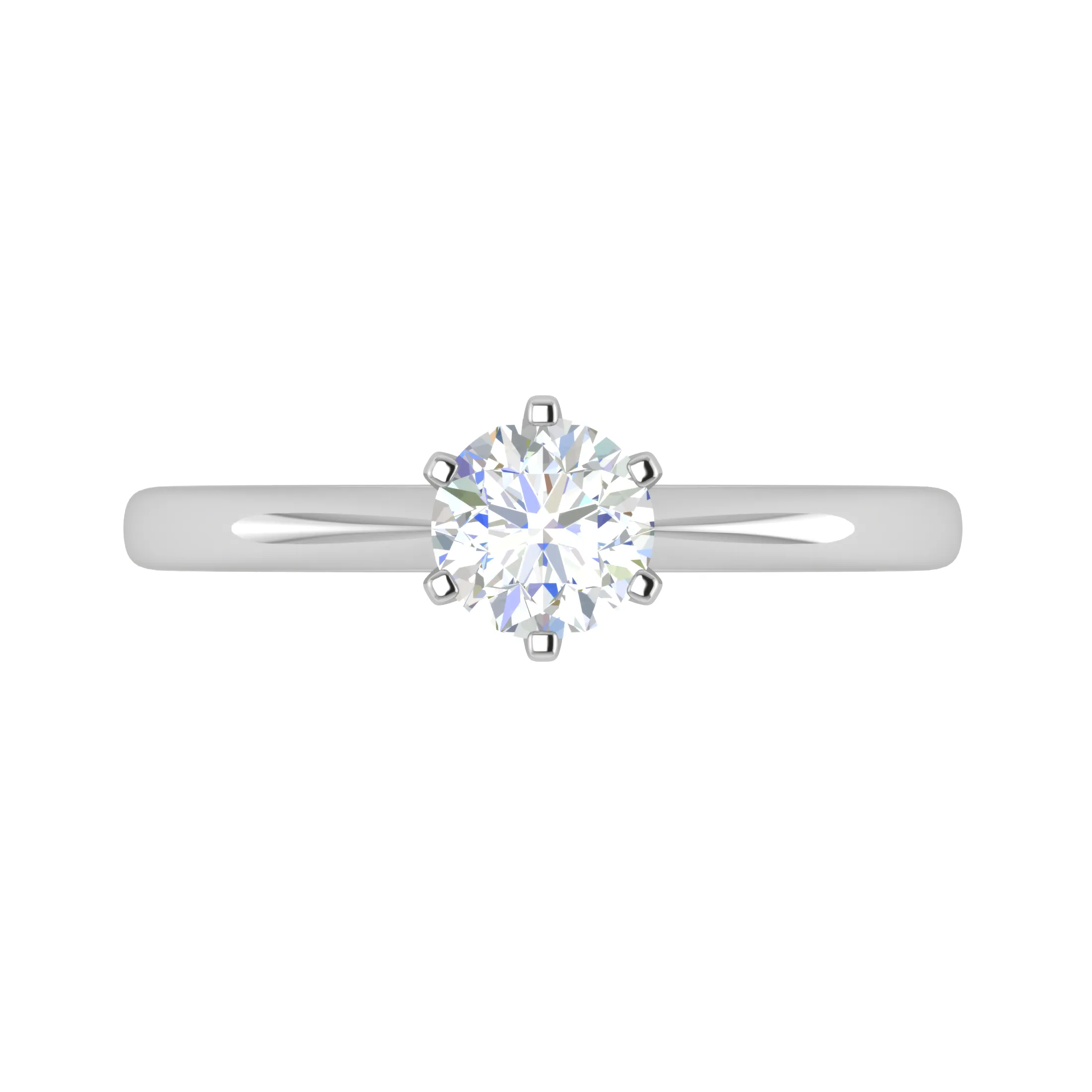 0.30 cts Solitaire Platinum Ring JL PT RS RD 178
