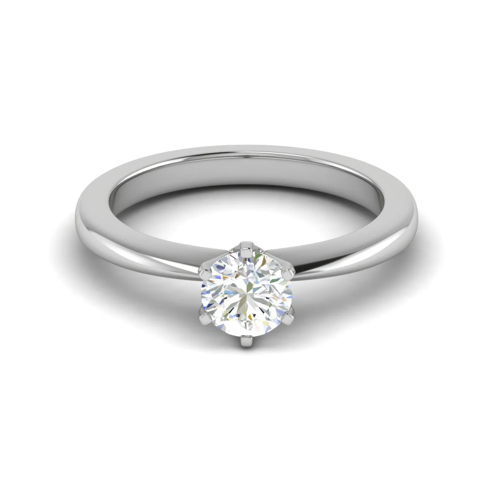0.30 cts Solitaire Platinum Ring JL PT RS RD 178
