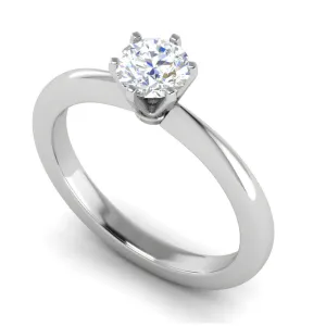 0.30 cts Solitaire Platinum Ring JL PT RS RD 178