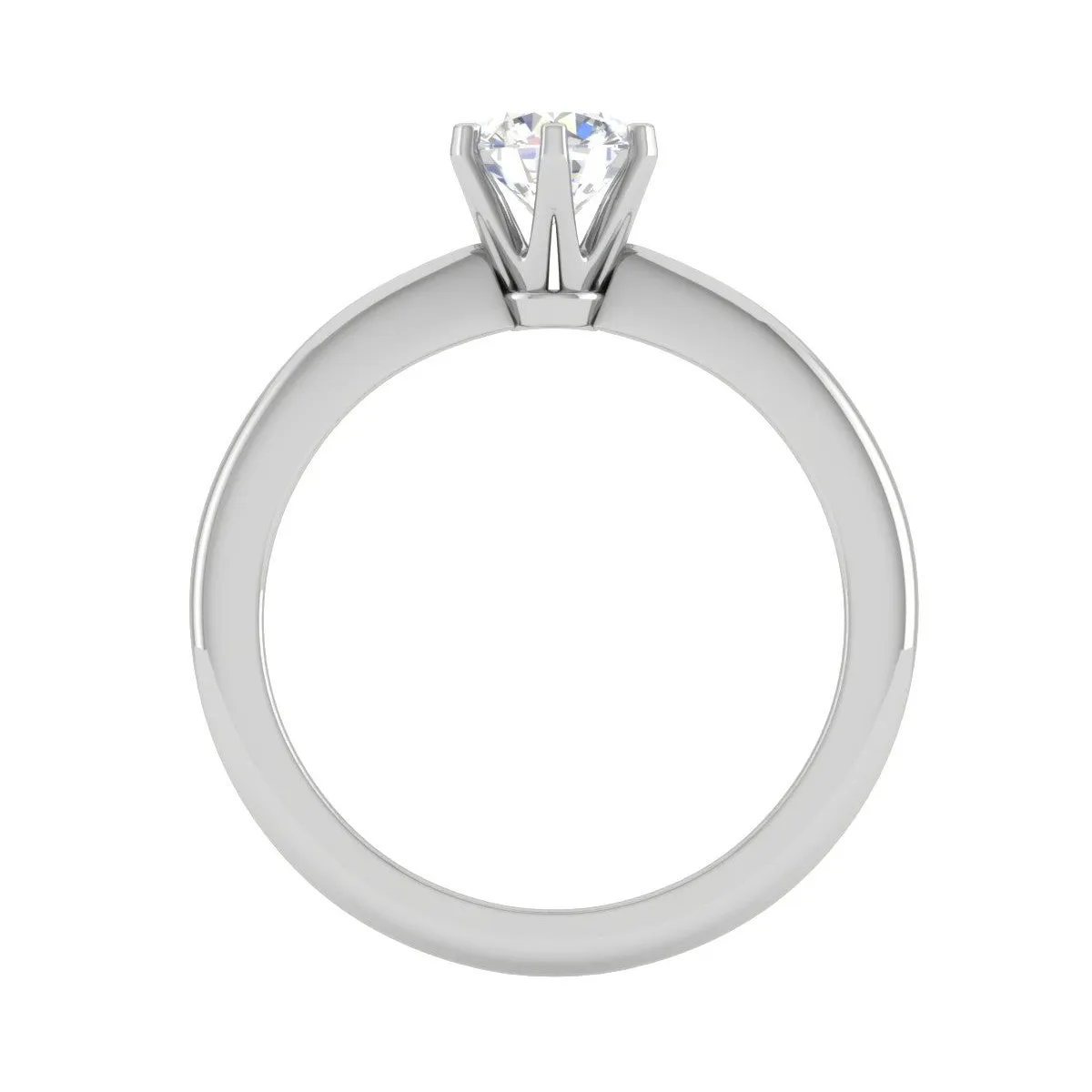 0.30 cts Solitaire Platinum Ring JL PT RS RD 178