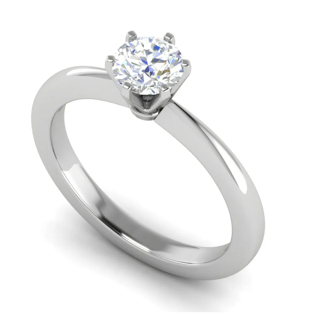 0.30 cts Solitaire Platinum Ring JL PT RS RD 178