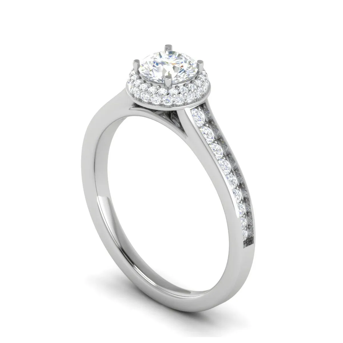 0.50 cts Pointer Solitaire Platinum Diamond Ring JL PT RH RD 227