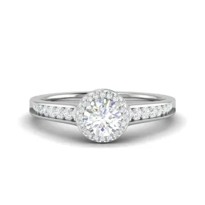 0.50 cts Pointer Solitaire Platinum Diamond Ring JL PT RH RD 227