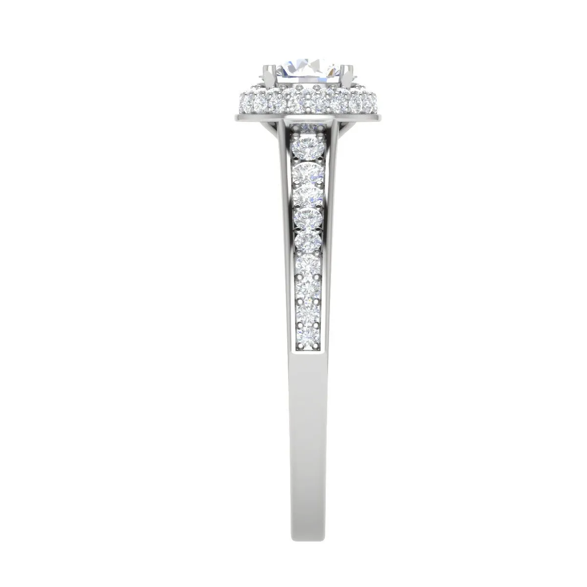 0.50 cts Pointer Solitaire Platinum Diamond Ring JL PT RH RD 227