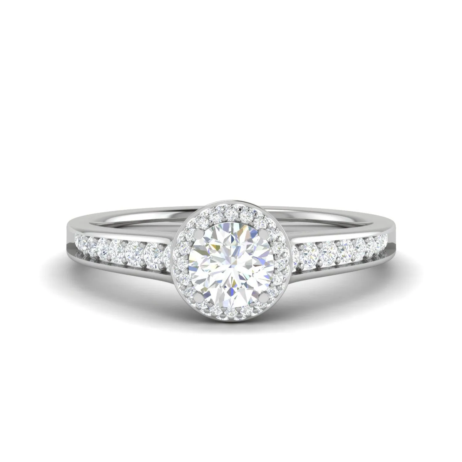 0.50 cts Pointer Solitaire Platinum Diamond Ring JL PT RH RD 227