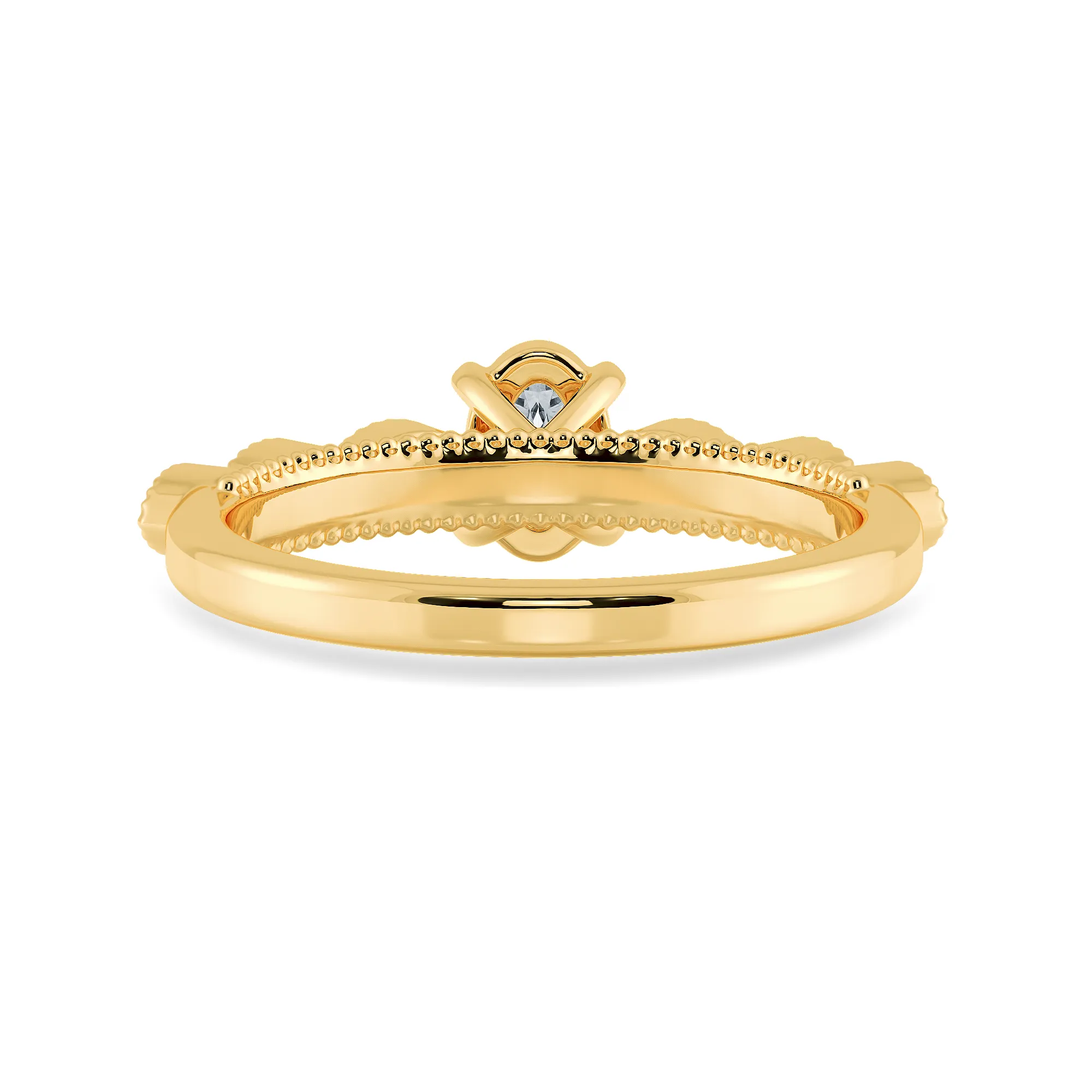 0.70cts. Oval Cut Solitaire Marquise Cut Diamond Accents 18K Yellow Gold Ring JL AU 2017Y-B