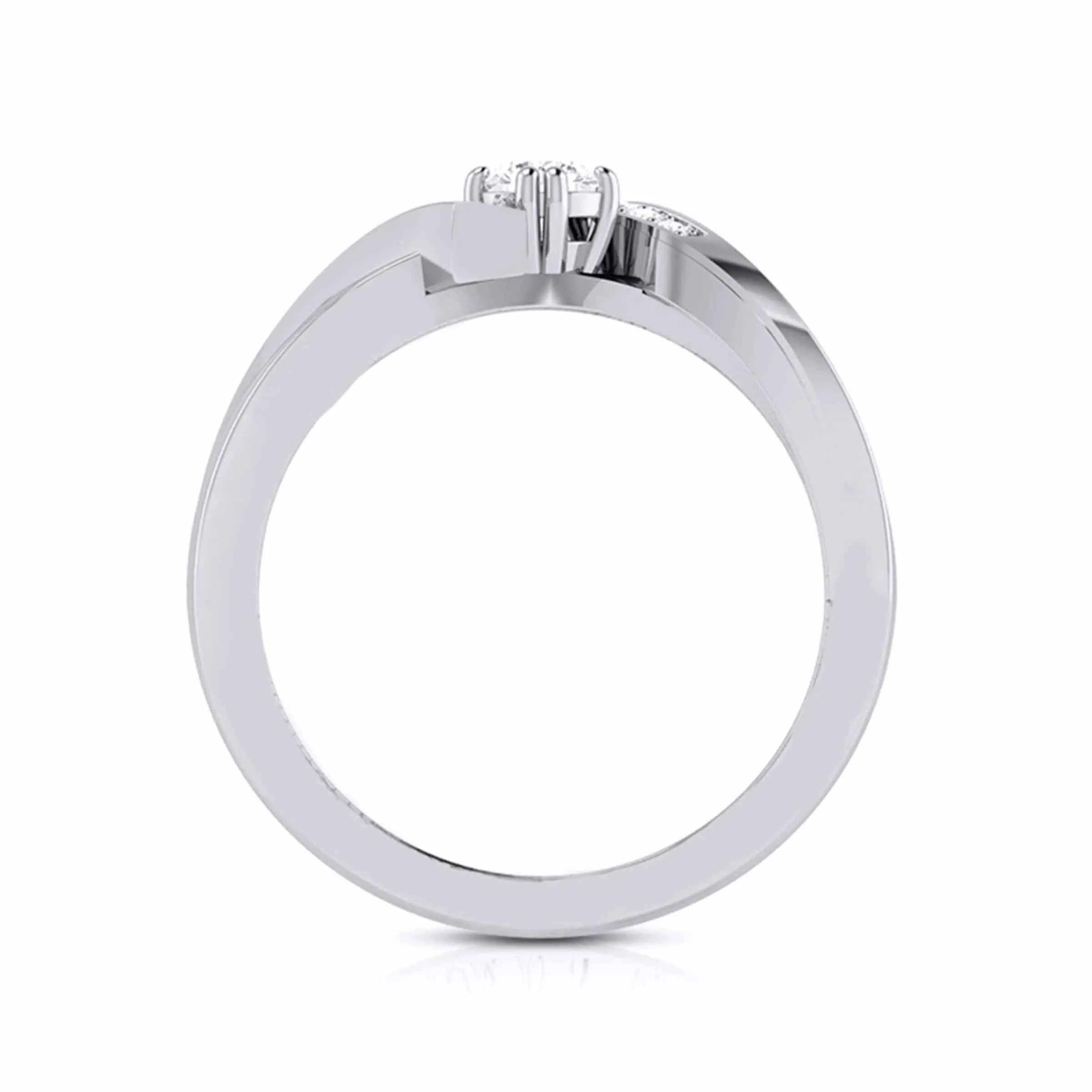 1-Carat Lab Grown Diamond Platinum Engagement Ring JL PT LG G 104-B