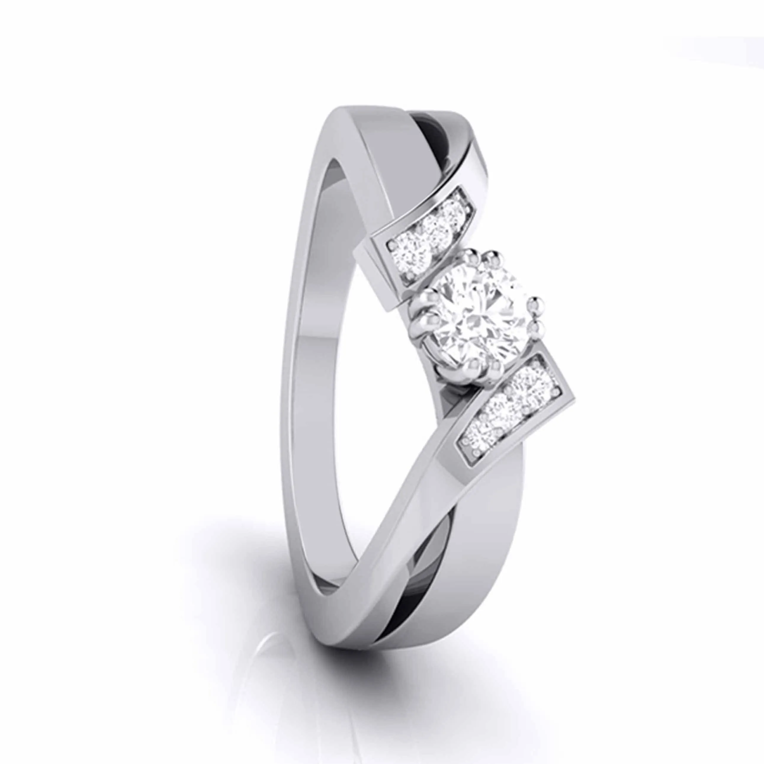 1-Carat Lab Grown Diamond Platinum Engagement Ring JL PT LG G 104-B