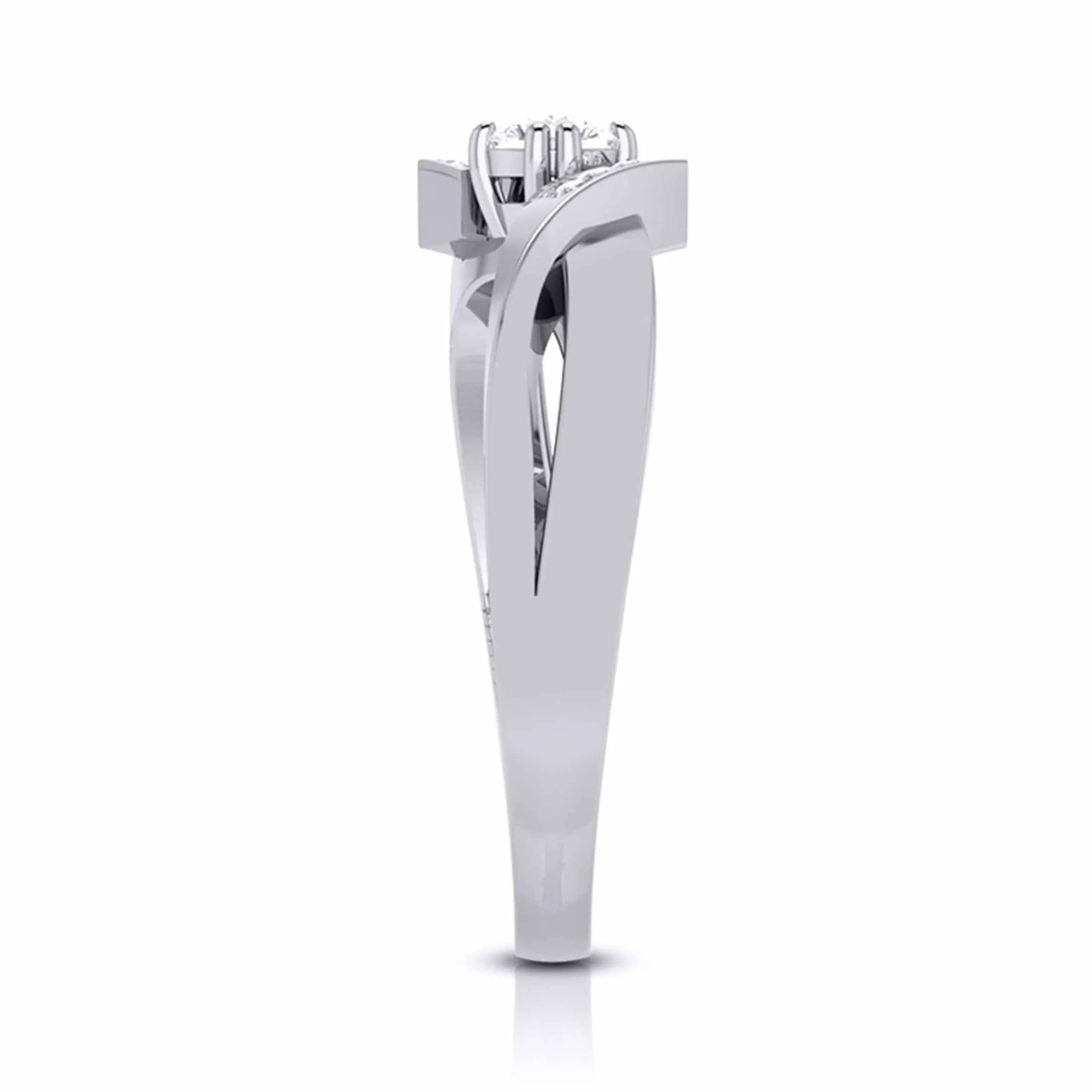 1-Carat Lab Grown Diamond Platinum Engagement Ring JL PT LG G 104-B