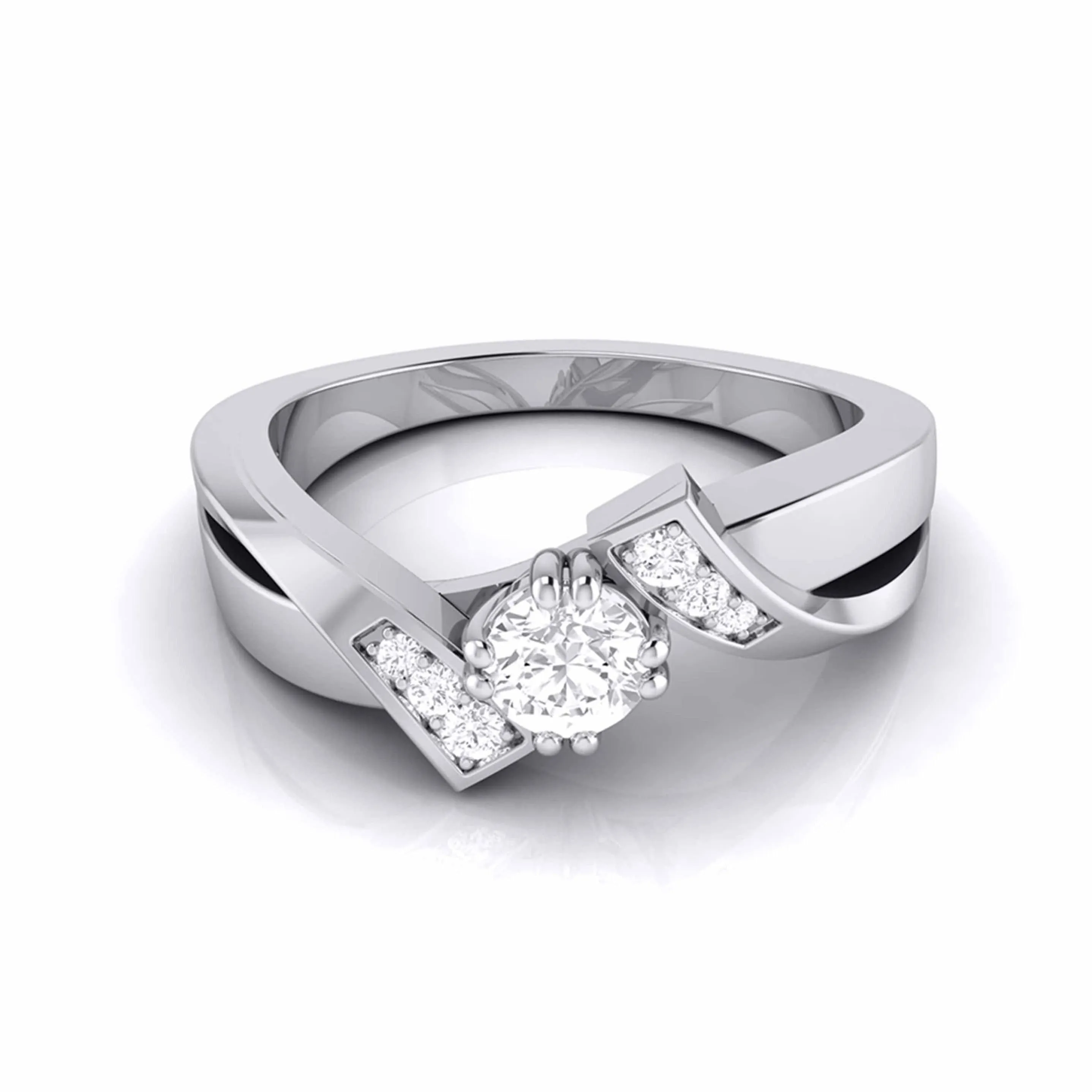 1-Carat Lab Grown Diamond Platinum Engagement Ring JL PT LG G 104-B