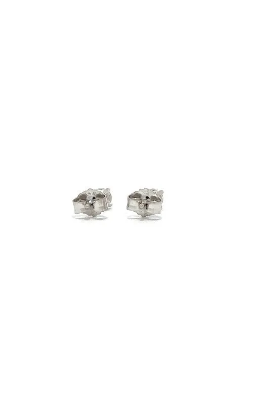 14K WHITE GOLD DIAMOND STUD EARRINGS  G14207