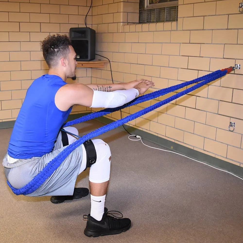Acceleration Speed Cord Bungee Multi-Sport Resistance Training Kit - Improve Strength, Power, Agility, Vertical Jumping, Sprint Speed  3 Waist Belt Sizes (S, M, L) Available - Kinetic Bands