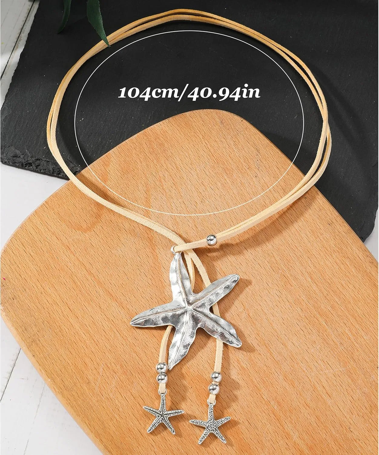 Aonklot Starfish Necklace Gold Star Fish Necklaces for Women Halloween Ocean Jewelry Shell Accessories Halloween Costumes Vacation Essentials Outfits