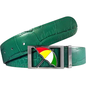 Arnold Palmer Crocodile Leather Belt in Green