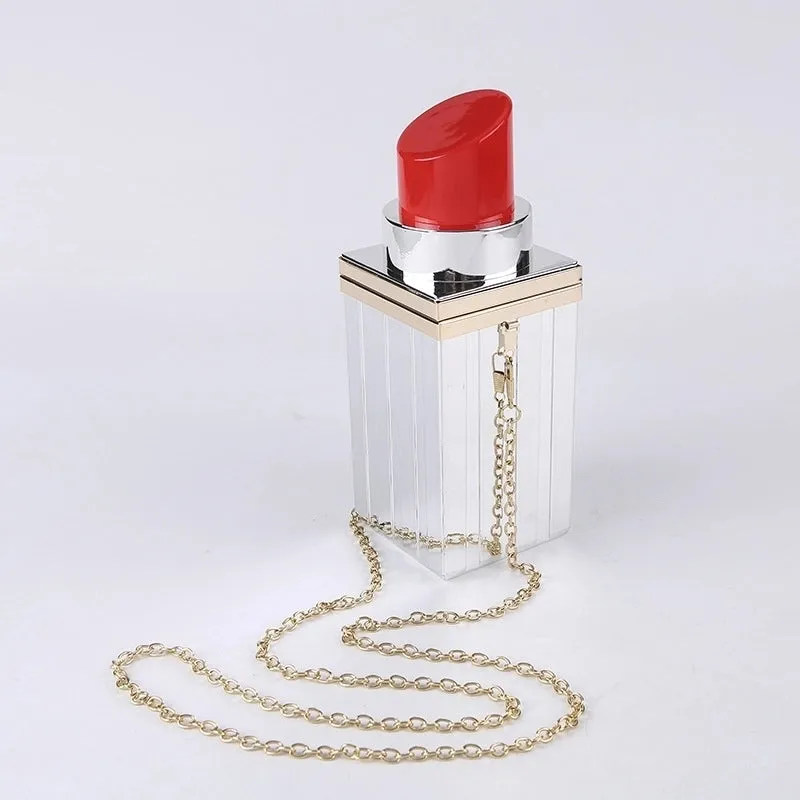 Arylic Lipstick Square Evening Bags