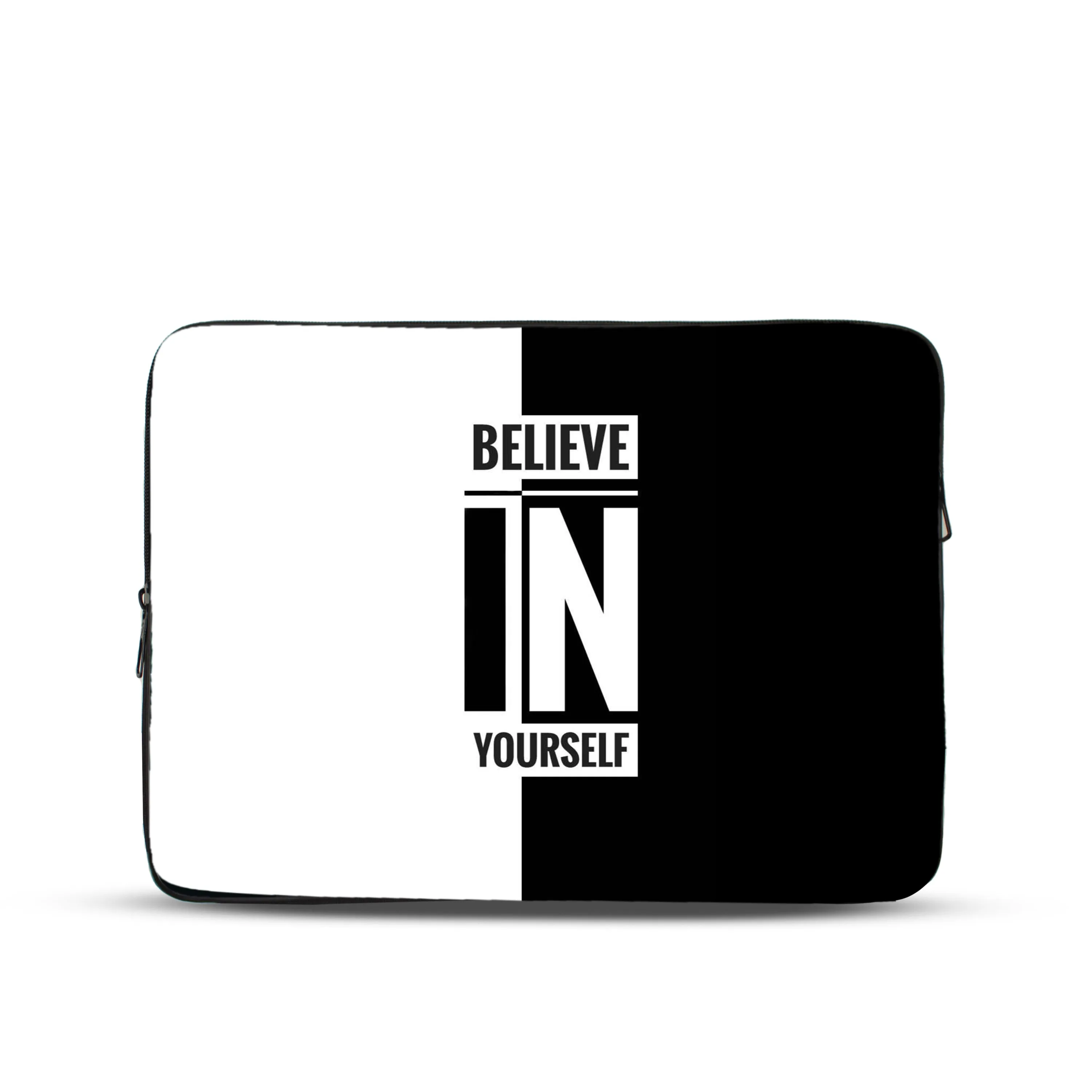 Black & White Double Side printed Laptop Sleeve with Vibrant Digital Prints – Protect Your Laptop in Style