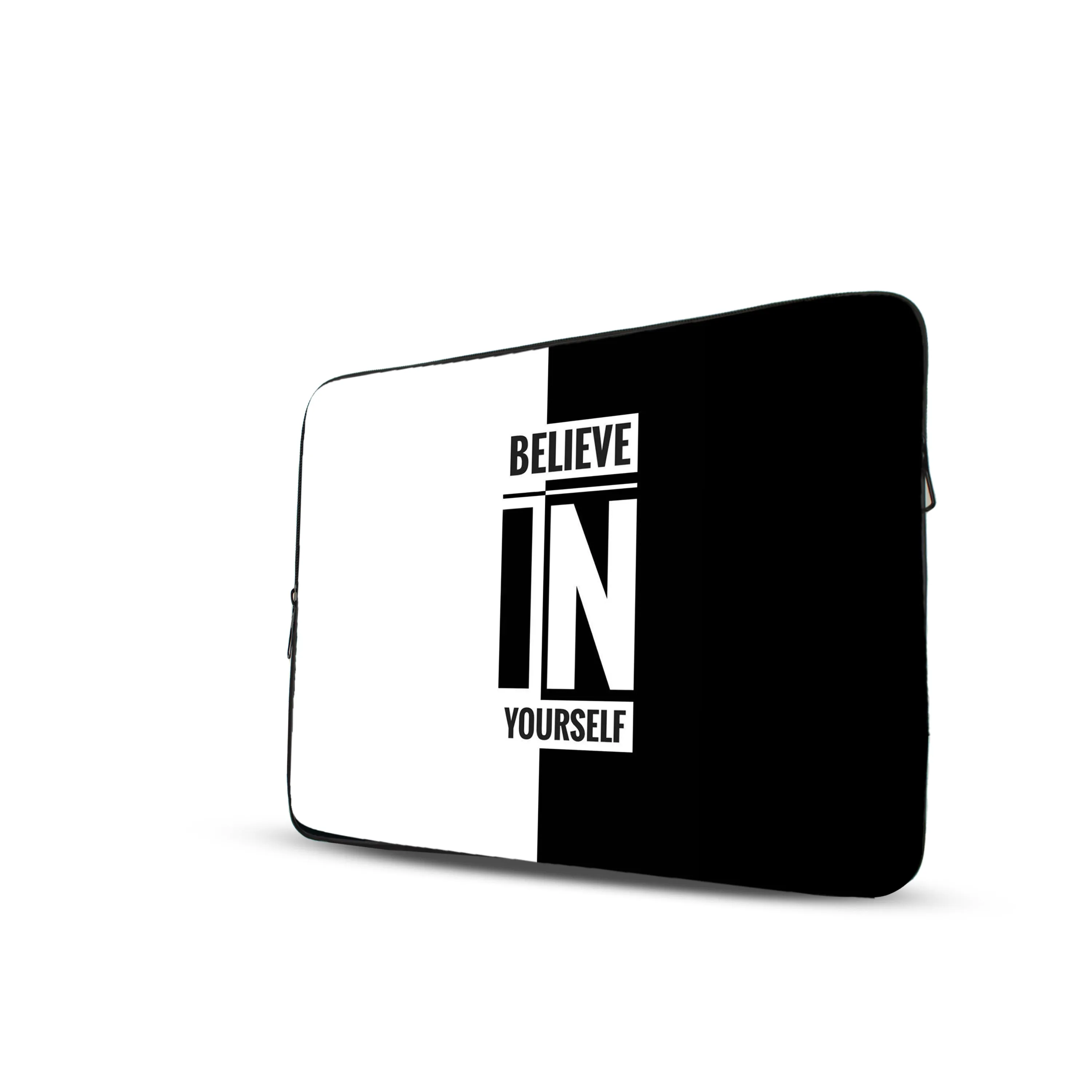 Black & White Double Side printed Laptop Sleeve with Vibrant Digital Prints – Protect Your Laptop in Style
