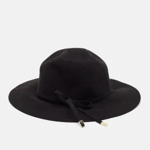 Black Rabbit Felt Wide Brim Hat M