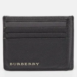 Black/Grey Leather Card Holder