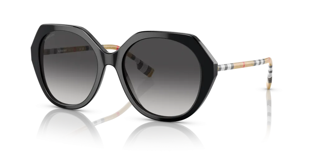Burberry Vanessa Non-Polarized Sunglasses - Black/Gray Gradient