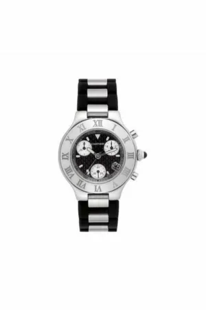 cartier must 21 chronoscaph 38mm stainless steel men's watch