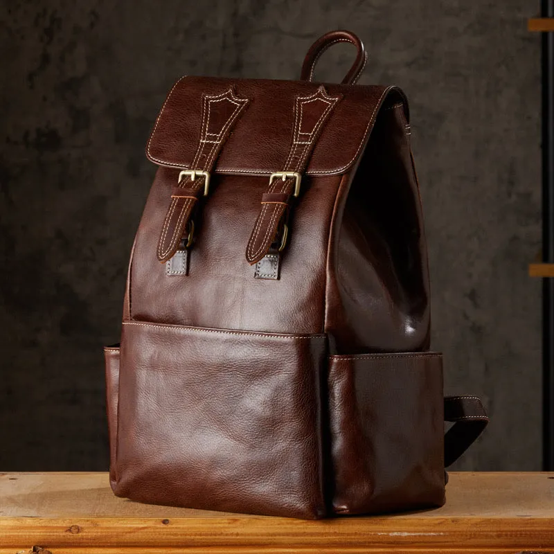 Casual men's shoulder bag Cow Leather Soft Handle