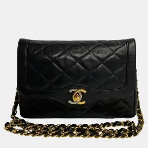 CHANEL Black Quilted Lambskin Vintage Mini Paris-Limited Flap Bag