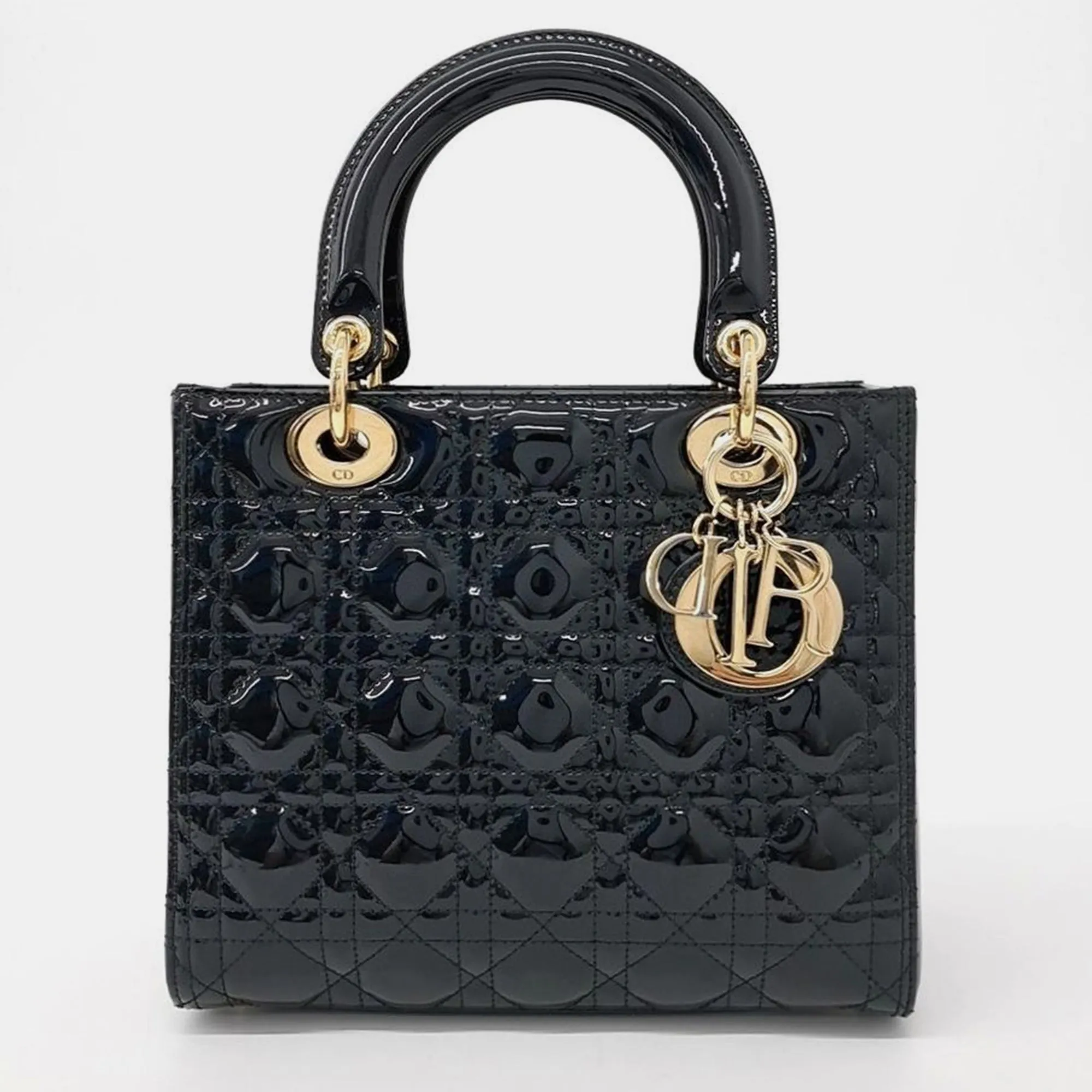 Christian Patent Cannage Lady Bag Medium