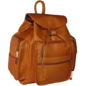 DayTrekr COLOMBIAN LEATHER ORGANIZED BACKPACK 771-1308
