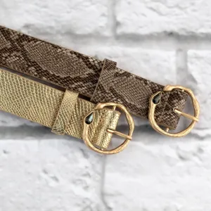 Diamond Snake Skin Belt
