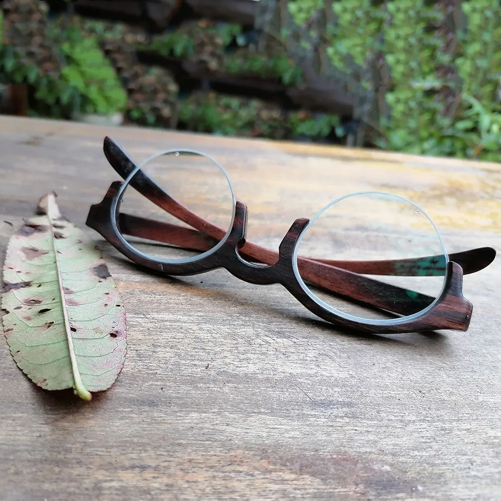 ebony THANKS semi-rimless