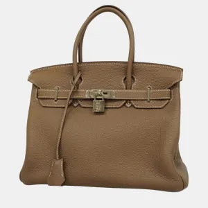 Etoupe Togo Leather Birkin 30 Tote Bag
