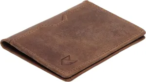 FOXHACKLE Leather Credit Card Holder Wallet for Men and Women, Thin Bifold RFID Blocking Wallet, Slim Front Pocket Minimalist Wallet, Small Card Case