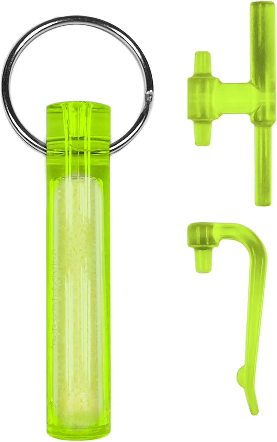 GEAR AID Ni Glo 2 UV Rechargeable Glowing Keychain, Glow-in-the-Dark Accessory for Keys, Camping and Outdoor Gear