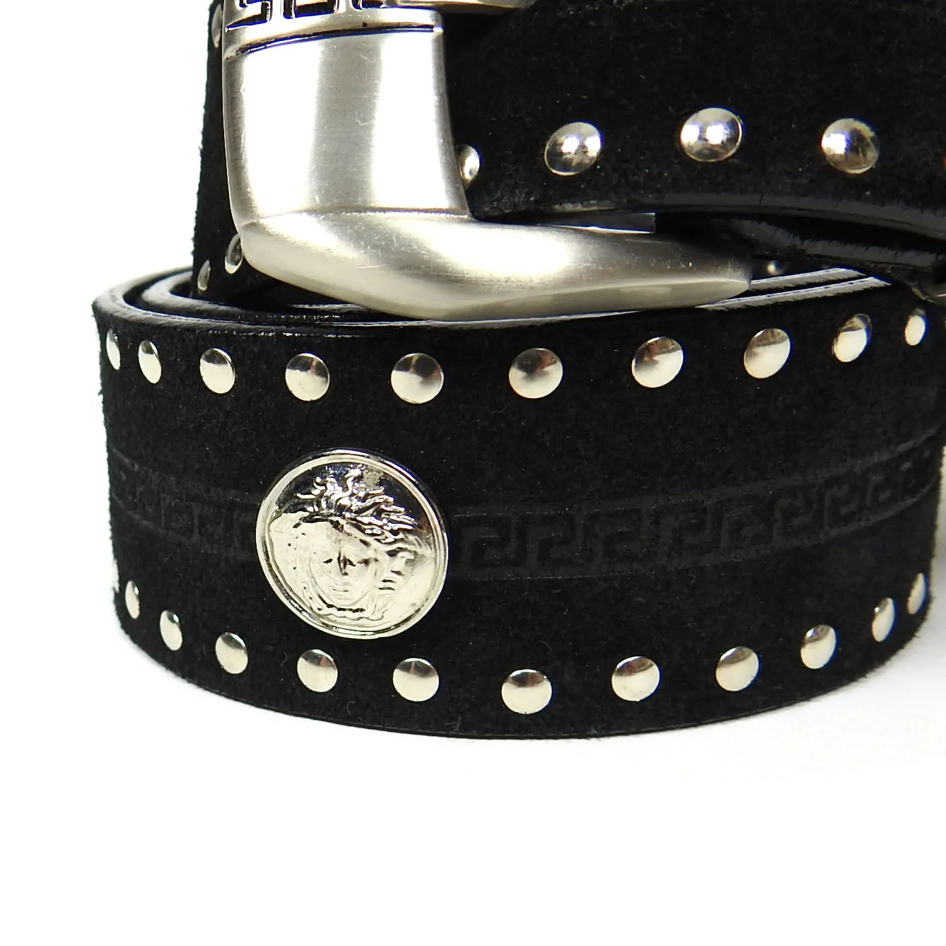 Gianni Versace Suede Belt Size 85