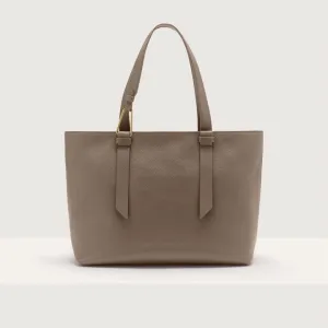 Grained Leather Tote Bag Malory Large