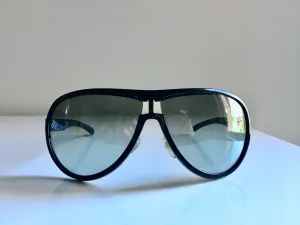 GUCCI black oversized aviators w/ black rim