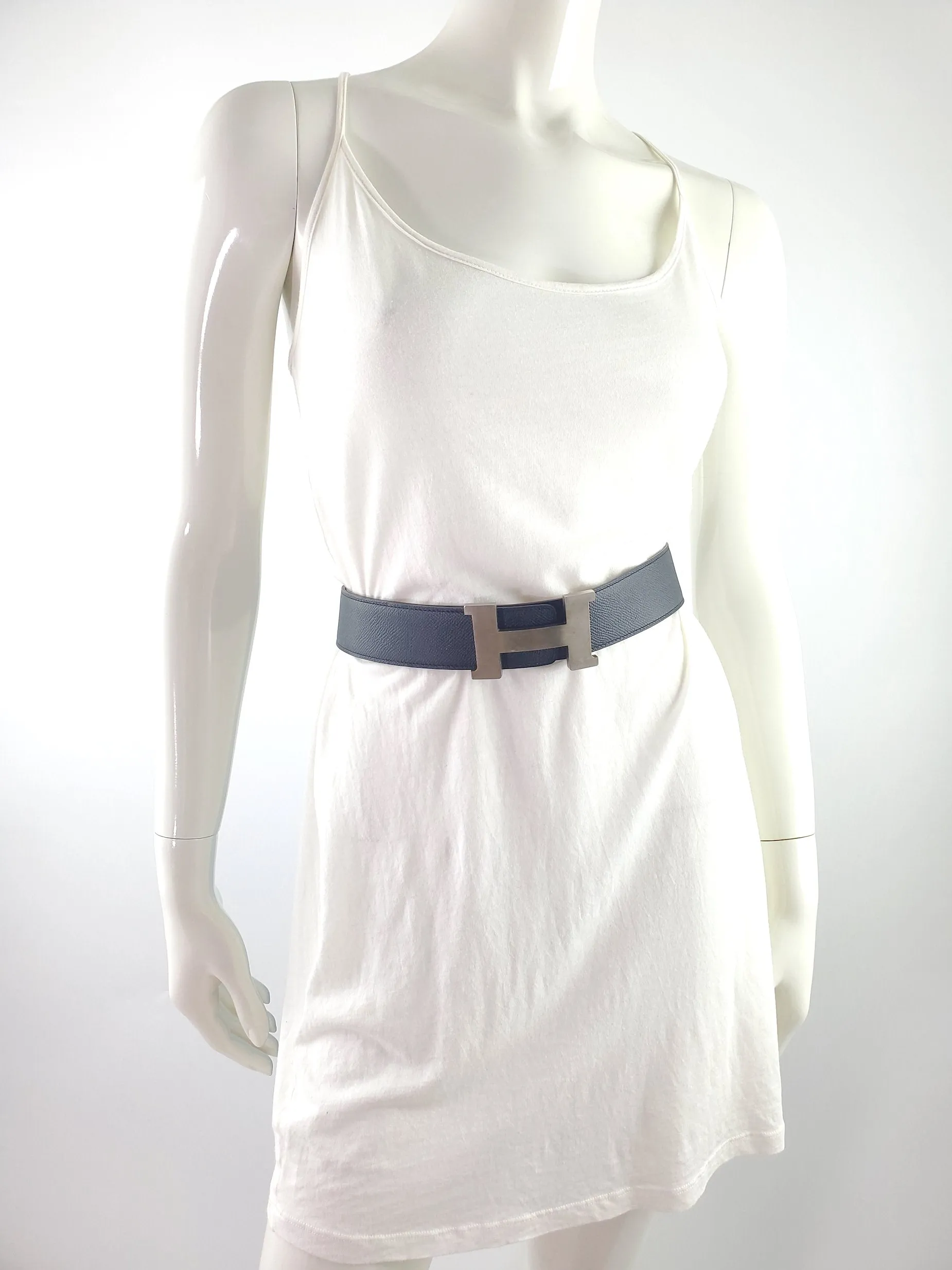 HERMES Constance Belt Kit 42mm Buckle & Reversible Black Gold Belt 95