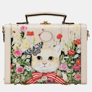Ivory Multicolor Leather Trunk Case