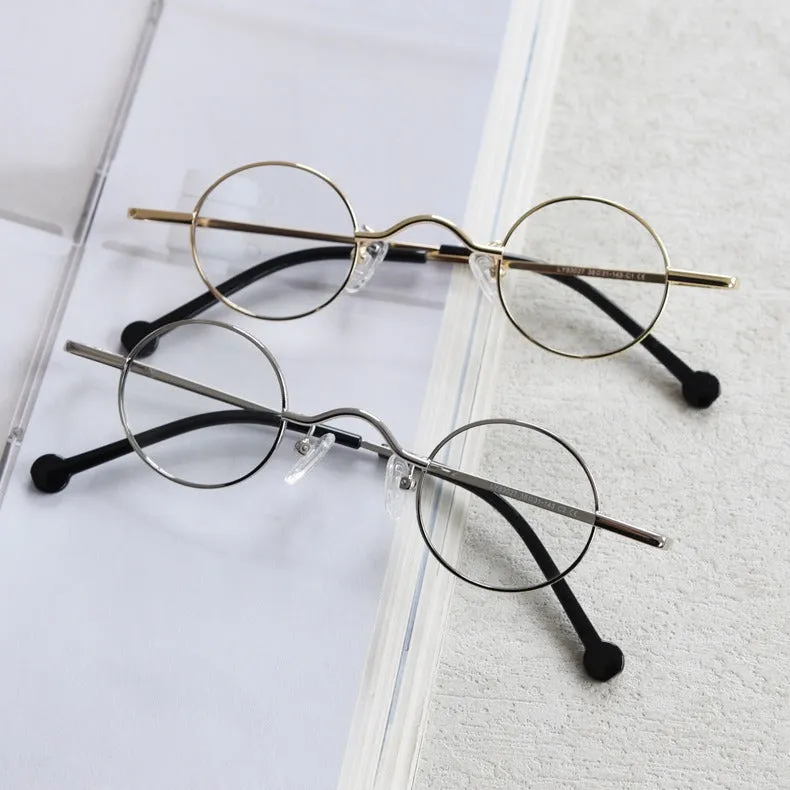 Japanese-Style Geek Metal Glasses丨Retro Niche Small Round Eyeglasses A83027