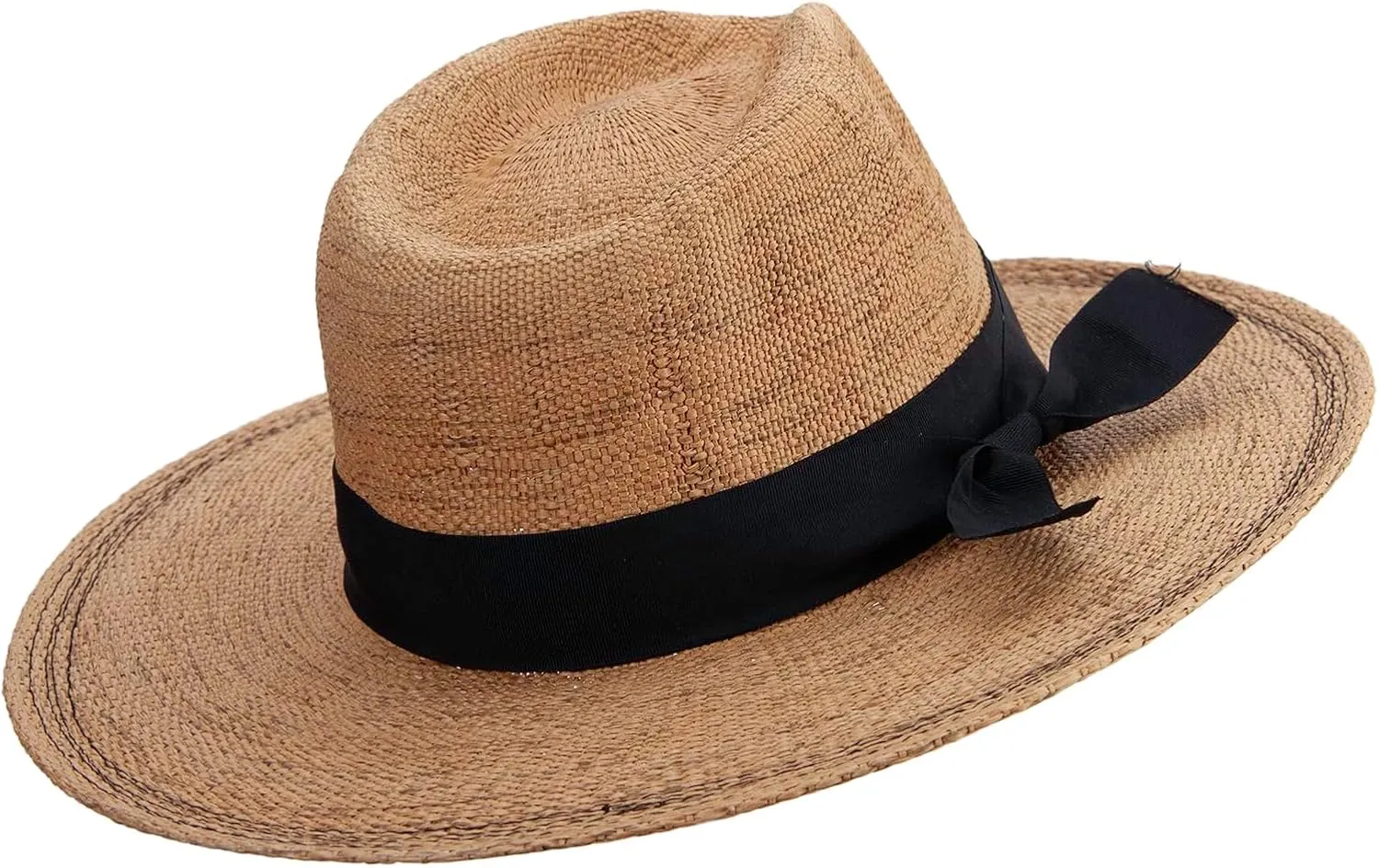 Jeanne Simmons Women's Flat Brim Woven Paper Fedora Hat