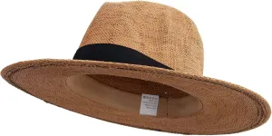 Jeanne Simmons Women's Flat Brim Woven Paper Fedora Hat