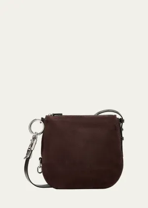 Knight Small Suede Shoulder Bag