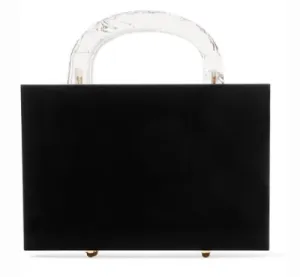 L'AFSHAR KURO ACRYLIC CLUTCH