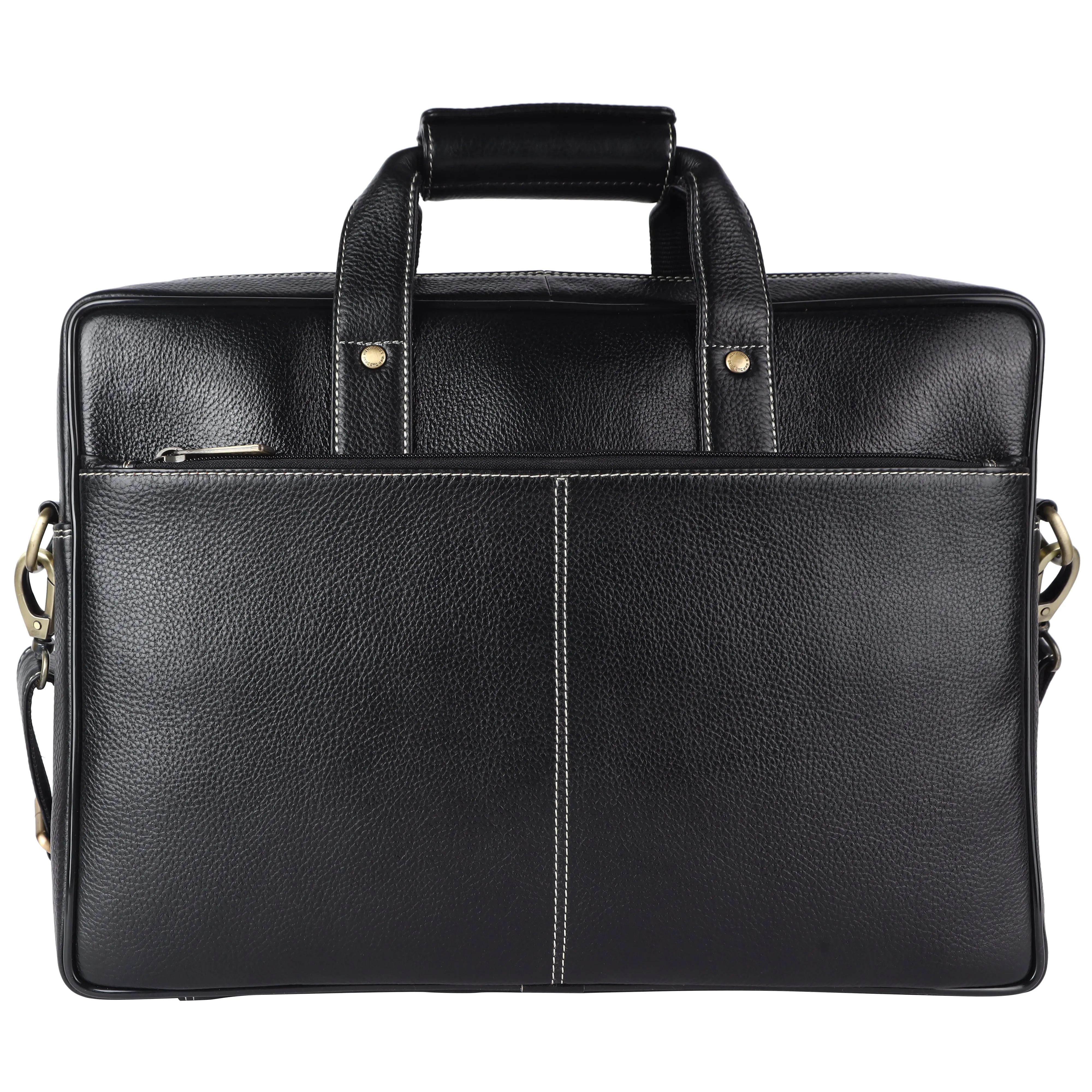 Leather Laptop Office Bag for Men - Messenger Shoulder Bag - Fits 14/15.6/16 Inch Laptop