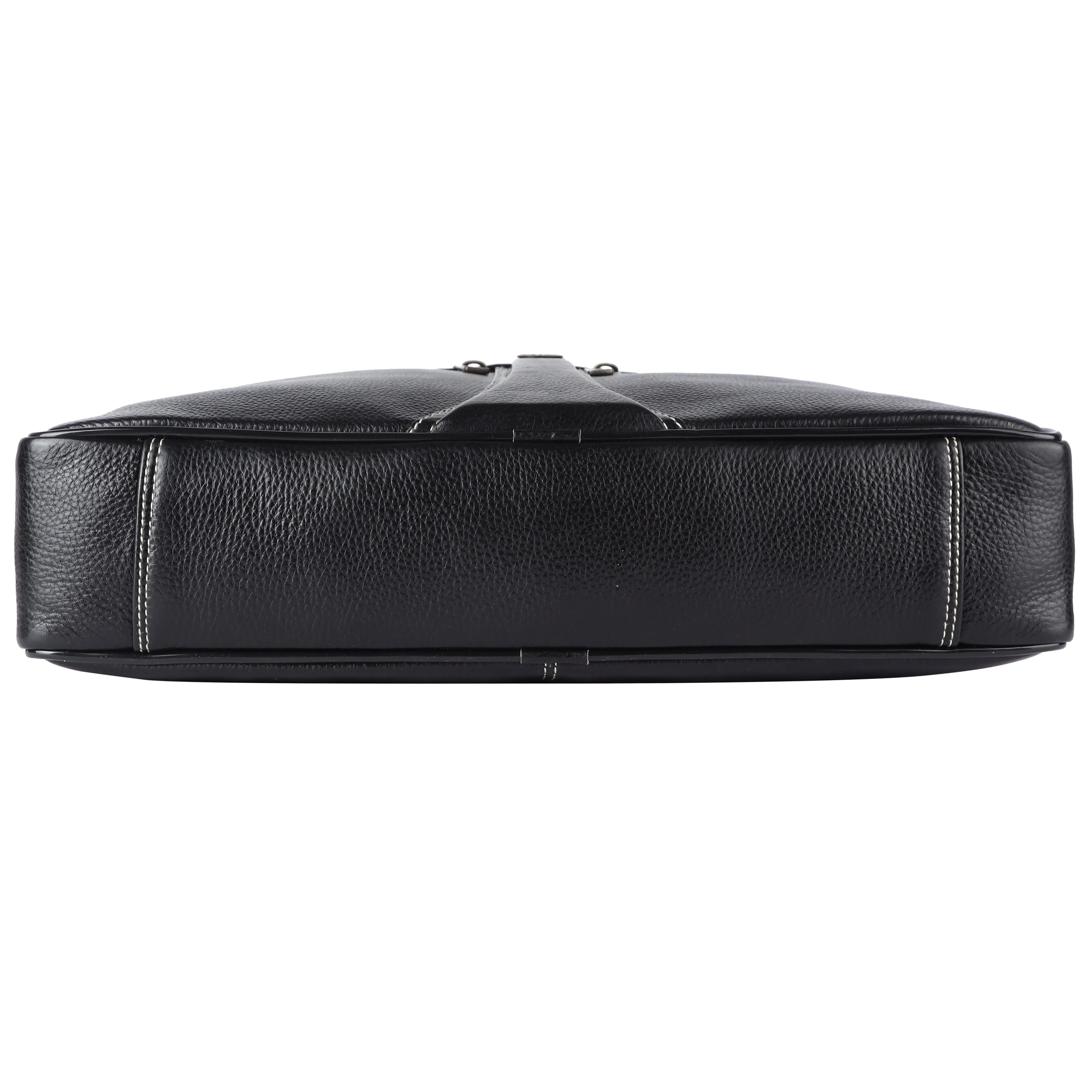 Leather Laptop Office Bag for Men - Messenger Shoulder Bag - Fits 14/15.6/16 Inch Laptop