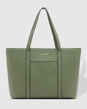 MALIBU LAPTOP TOTE BAG SAGE GREEN