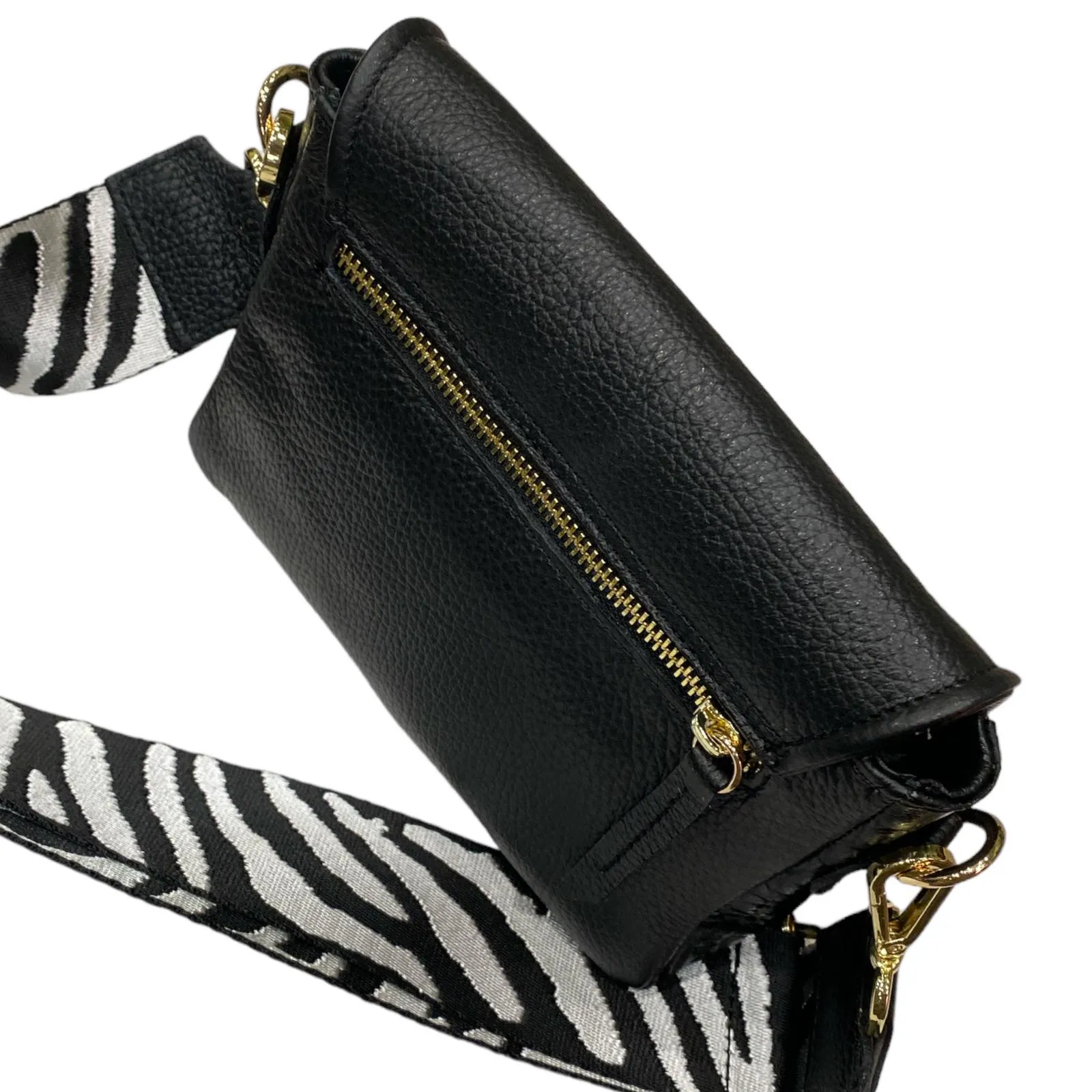MANDY SMALL.BLACK LEATHER LIMITED EDITION STATEMENT BAG